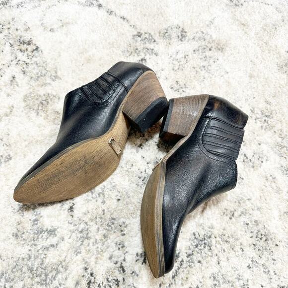 Very Volatile LA Black Boots ankle booties Leather Size 8 - Picture 6 of 10